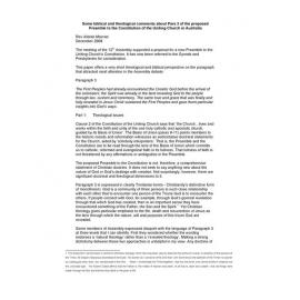 Some biblical and theological comments… Preamble to Constitution