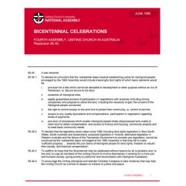 Bicentennial celebrations (Fourth Assembly)