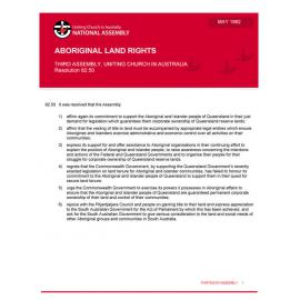 Aboriginal land rights (Third Assembly)