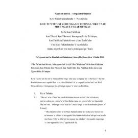 Code of Ethics : Tongan