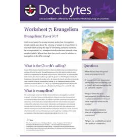 Doc.bytes : Worksheet 7 : Evangelism