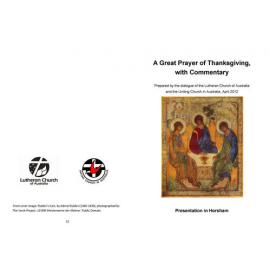 Lutheran-UCA Dialogue : Great Prayer of Thanksgiving