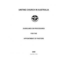 Guidelines on procedures for the appointment of Pastors