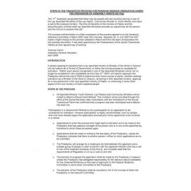 Steps in the transition process for persons seeking ordination ….