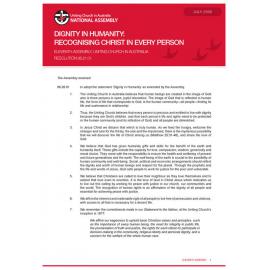 Dignity in humanity : recognising Christ in every person (Eleventh Assembly)