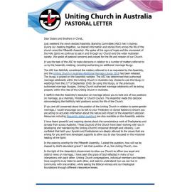 Pastoral letter : Additional Marriage Liturgy