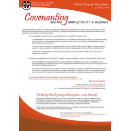Week of Prayer for Reconciliation : Covenanting and the UCA