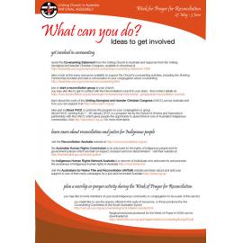 Week of Prayer for Reconciliation : What can you do?
