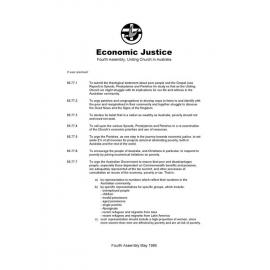 Economic justice (Fourth Assembly)
