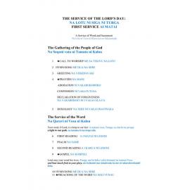 Service of the Lord's Day : First service (Fijian)