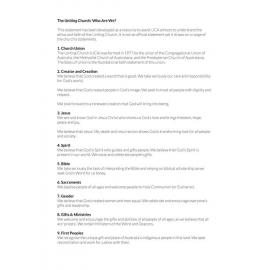 The Uniting Church (UCA) : who are we?