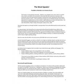 The Word speaks! : the Bible in worship in an inclusive church