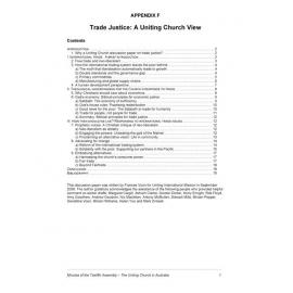 Trade justice : a Uniting Church (UCA) view