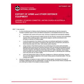 Export of arms & other defence equipment (ASC)