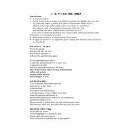 Life after the bushfires : liturgy