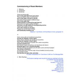 Commissioning of Board Members