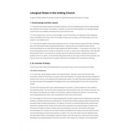 Liturgical dress in the Uniting Church (UCA)