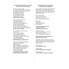 Prayers for congregations :  discovery of abuse within the congregation or institutions