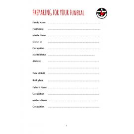 Preparing your funeral : check sheet