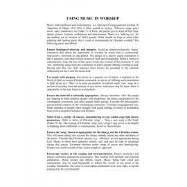 Using music in worship