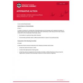 Affirmative action (Eighth Assembly)