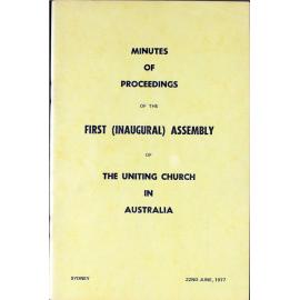 1st Assembly MINUTES OF PROCEEDINGS