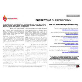 Protecting our democracy