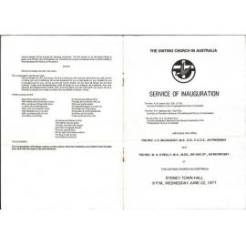 1st Assembly SERVICE OF INAUGURATION