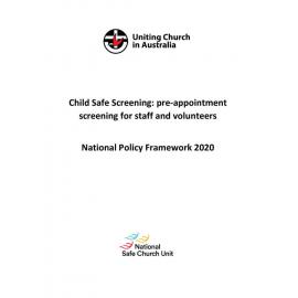 Child Safe Screening National Policy Framework 2020
