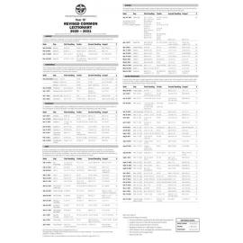 Lectionary 2020-2021 Year B