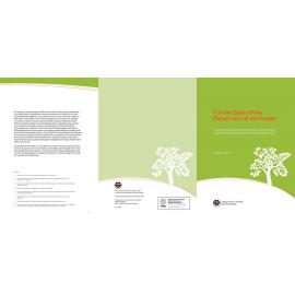 For the sake of the planet : brochure