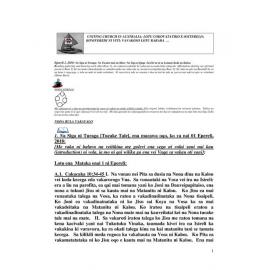 Lectionary Notes (Fijian) - 2018-04-01