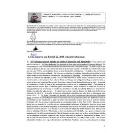 Lectionary Notes (Fijian) - 2018-04-22