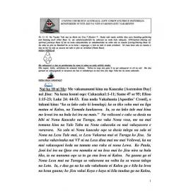 Lectionary Notes (Fijian) - 2018-05-13