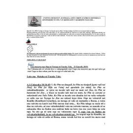 Lectionary Notes (Fijian) - 2019-04-21