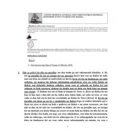 Lectionary Notes (Fijian) - 2019-08-11