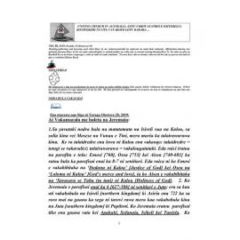 Lectionary Notes (Fijian) - 2019-10-20