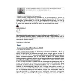 Lectionary Notes (Fijian) - 2019-11-17