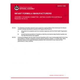 Infant formula manufacturers (ASC)