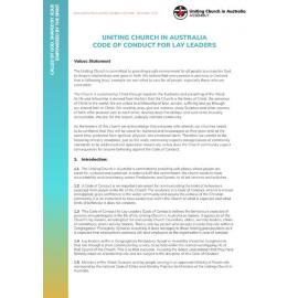 Code of Conduct for Lay Leaders
